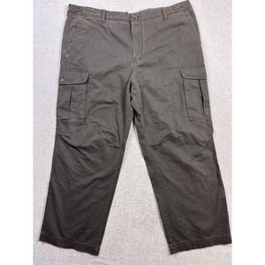 Timberland Mens Cargo Pants 42x30 Dark Grey Organic Cotton Utility Trousers NEW